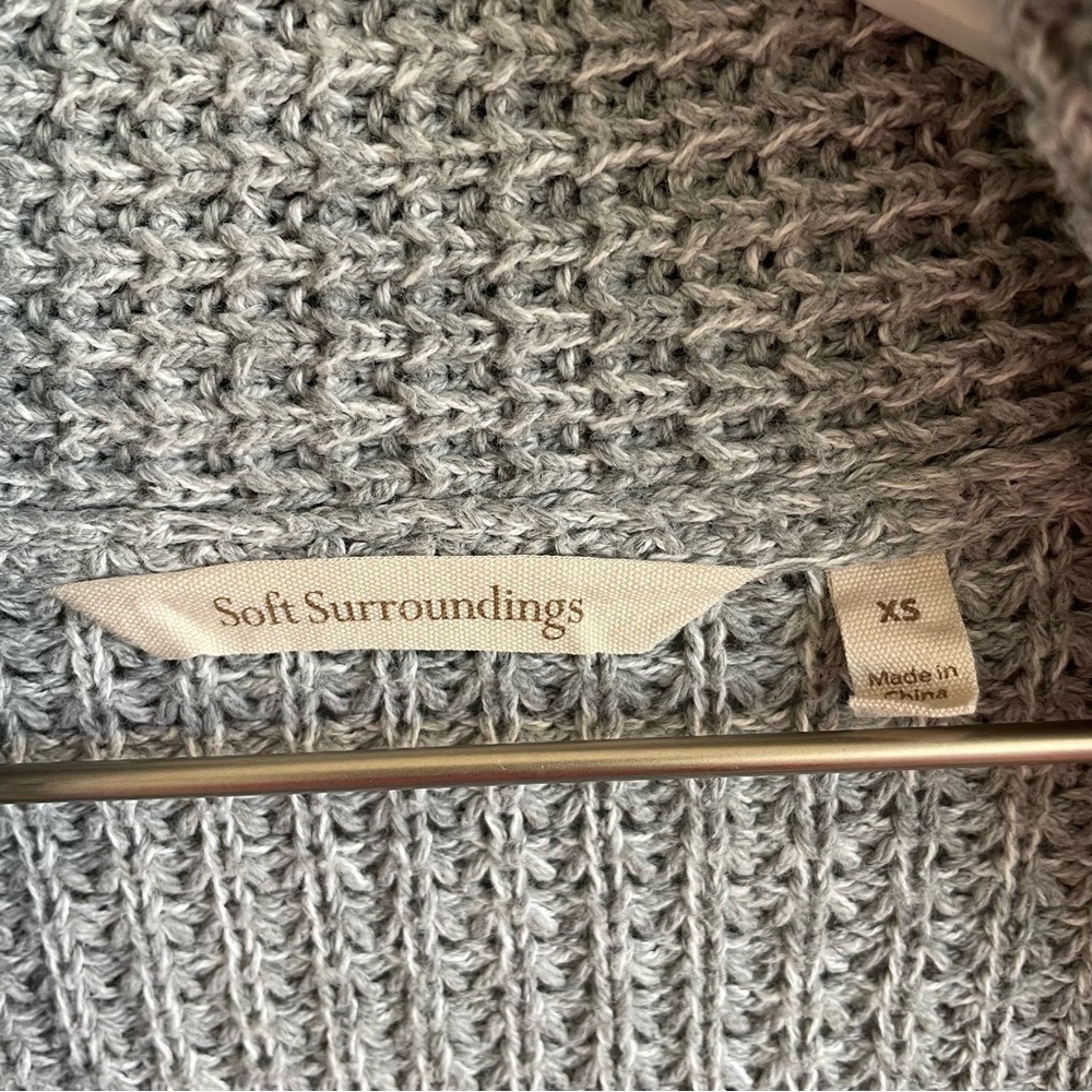 Soft Surroundings Townsend Open Front Cardigan, Size XS - Picture 7 of 8